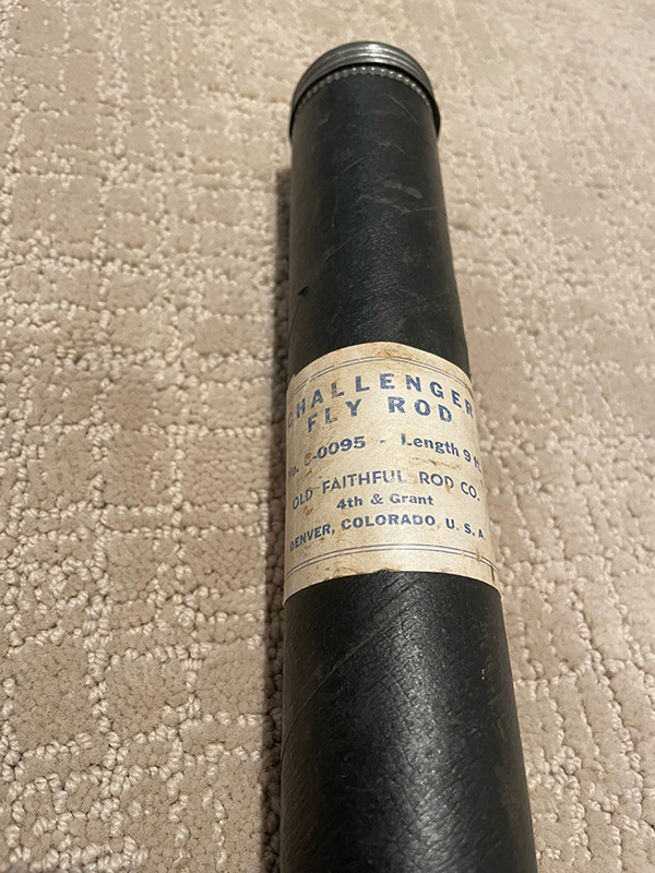 The old rod's rod tube.